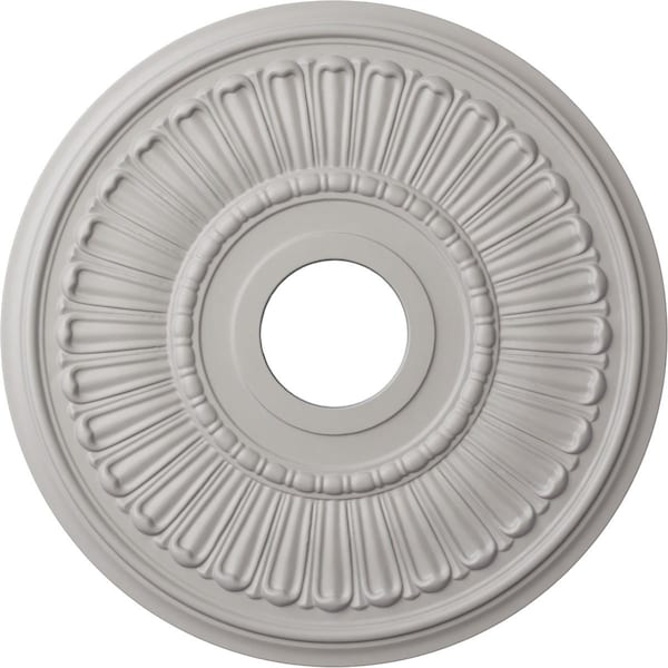 Ekena Millwork Melonie Ceiling Medallion (Fits Canopies up to 6 3/8"), 16"OD x 3 5/8"ID x 3/4"P, Ultra Pure White CM16MLUWF - main